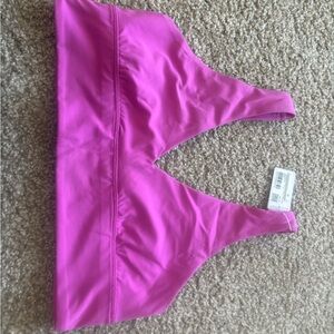 Lululemon align v neck Pink Sports Bra NWT sz 12